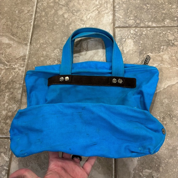 Marc By Marc Jacobs‎ Blue Zippered Canvas Tote Bag - Picture 6 of 10